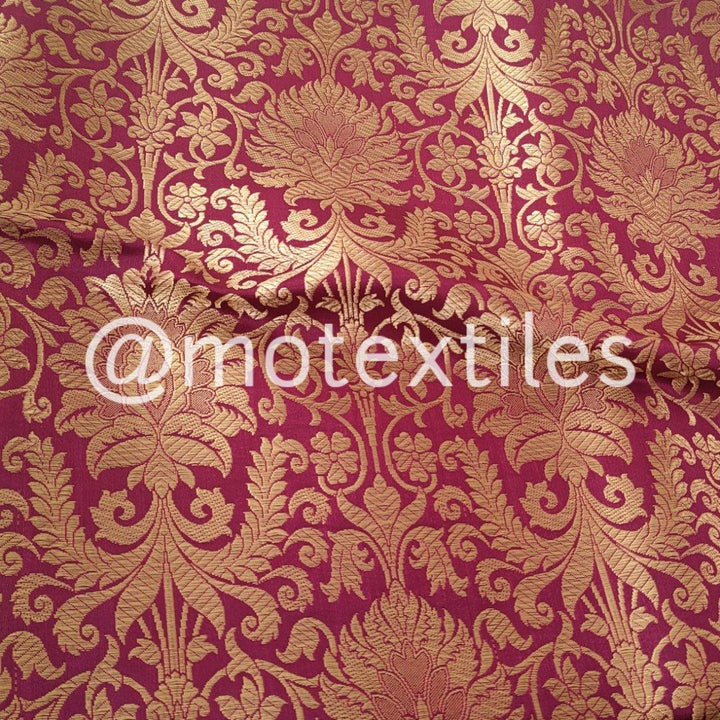 Banarasi Satan Silk Dress Material Unstitched - Mohsin Textiles