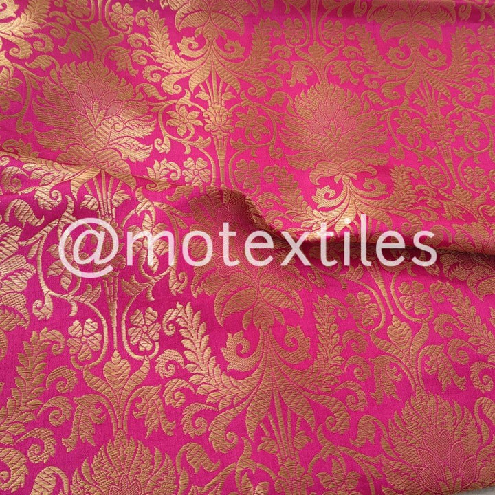 Banarasi Satan Silk Dress Material Unstitched - Mohsin Textiles