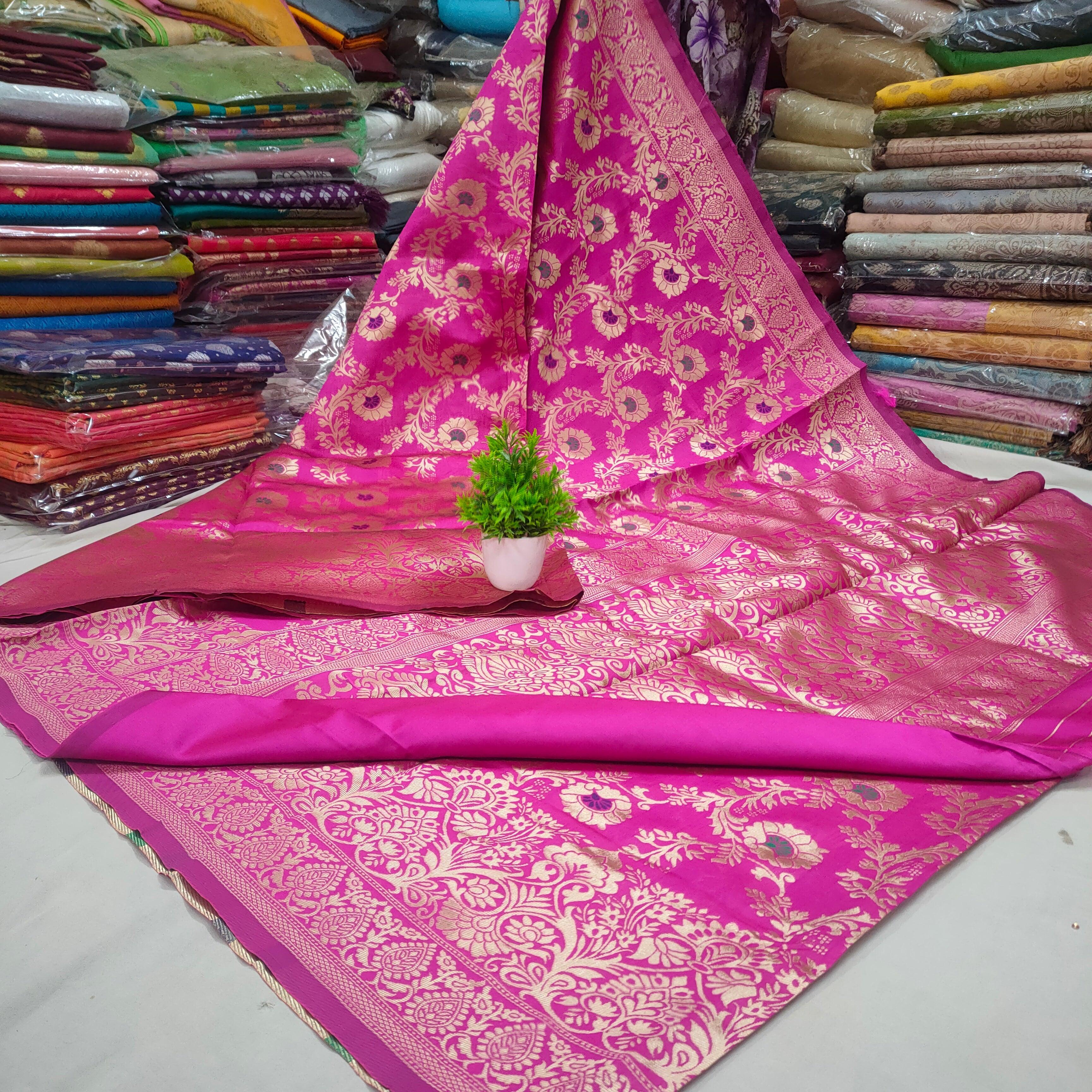 Poonam Tilfi Jangla Banarasi Silk Saree – Mohsin Textiles