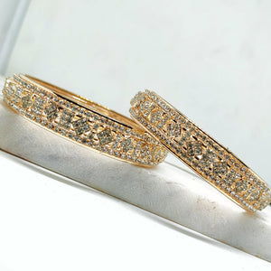 Jewellery Gold Plated Stone Bangles For Women's & Girls - Mohsin Textiles