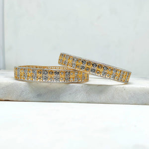 Gold Plated A.D Bangles For Women & Girls - Mohsin Textiles