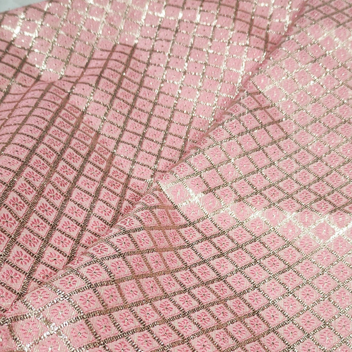 Soft & Silky Fabric With Zari Work Dress Material.