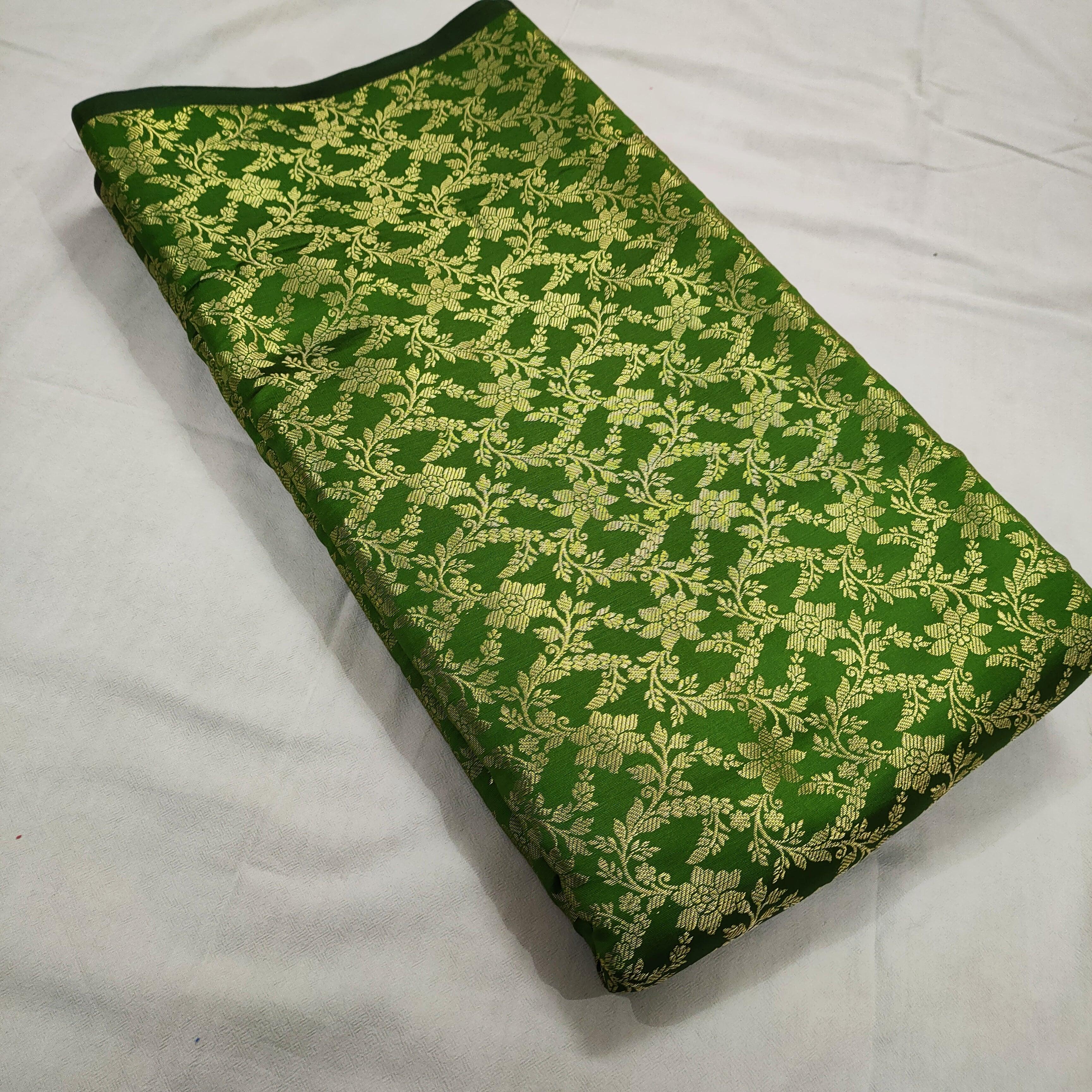 Sunflower Jaal Style Santan Silk Fabrics - Mohsin Textiles