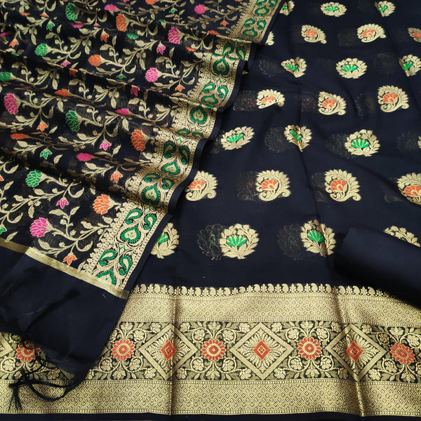 Banarasi Suit Resham Silk