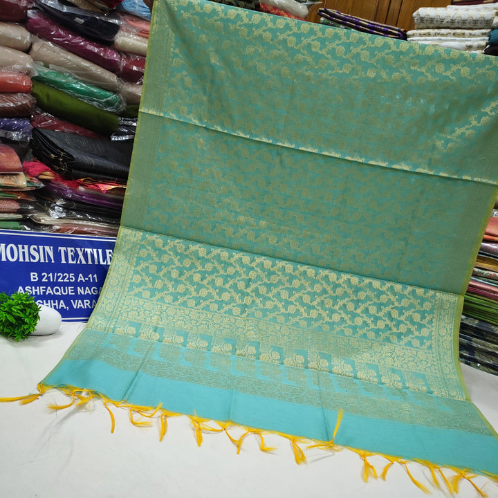 Banarasi Cotton Silk Heavy Jaal Dupatta