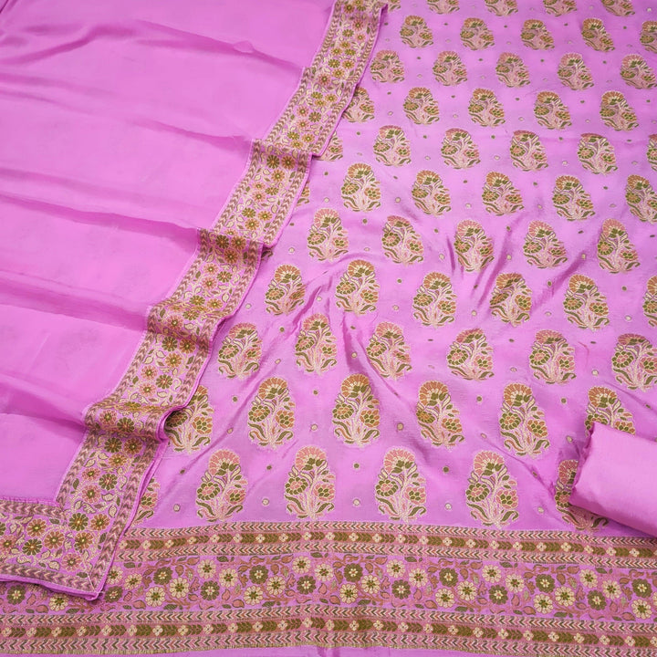 Ismat Semi Georgett Silk Suit (Salwar Kameez) - Mohsin Textiles