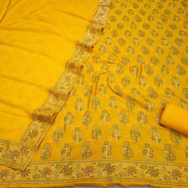 Ismat Semi Georgett Silk Suit (Salwar Kameez) - Mohsin Textiles