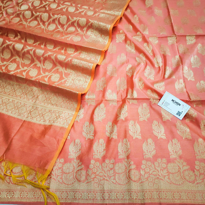 Banarsi Alexa Resham Silk Suit Zari Woven - Mohsin Textiles