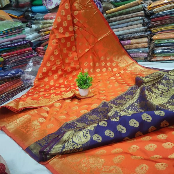 Banarasi Pure Saton Silk Saree - Mohsin Textiles