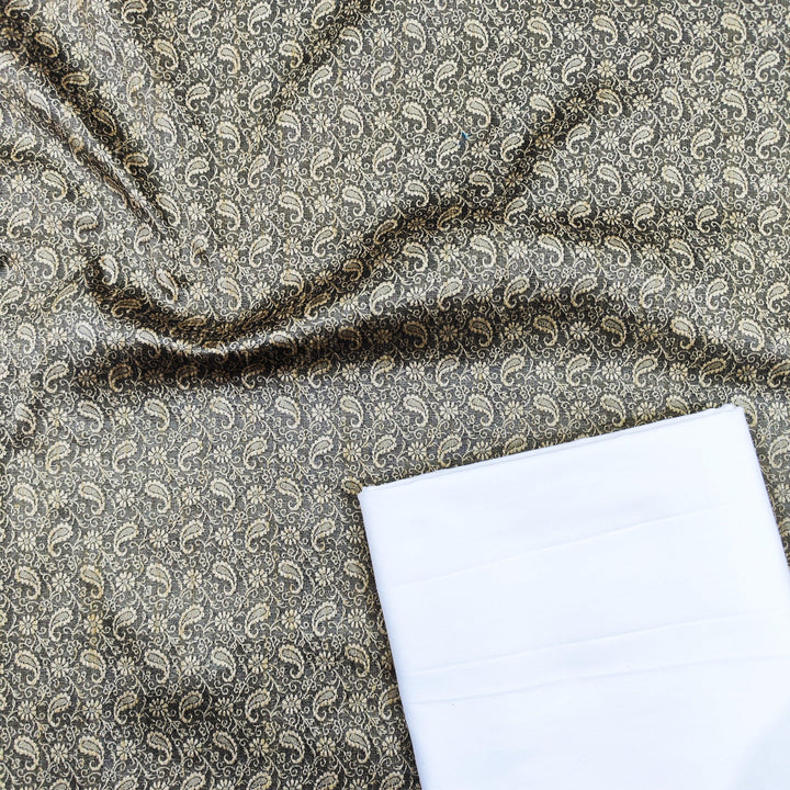 Carry Pattern Cotton Silk Kurta Pajama - Mohsin Textiles