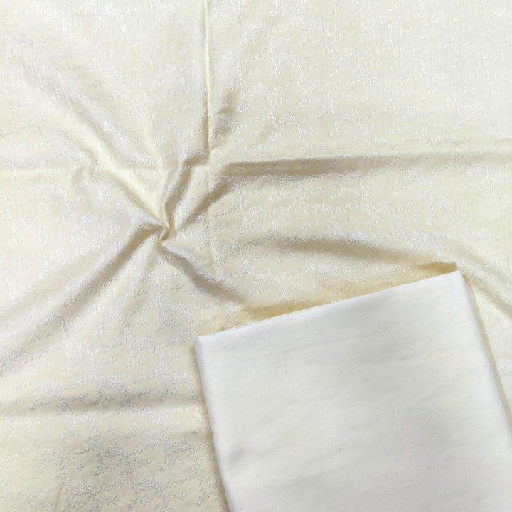 Cotton Silk Banarasi Kurta Pajama - Mohsin Textiles